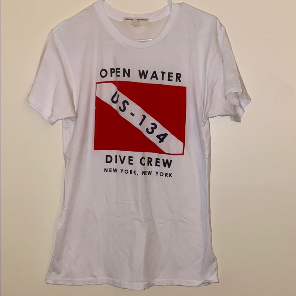 White and Red t-shirt